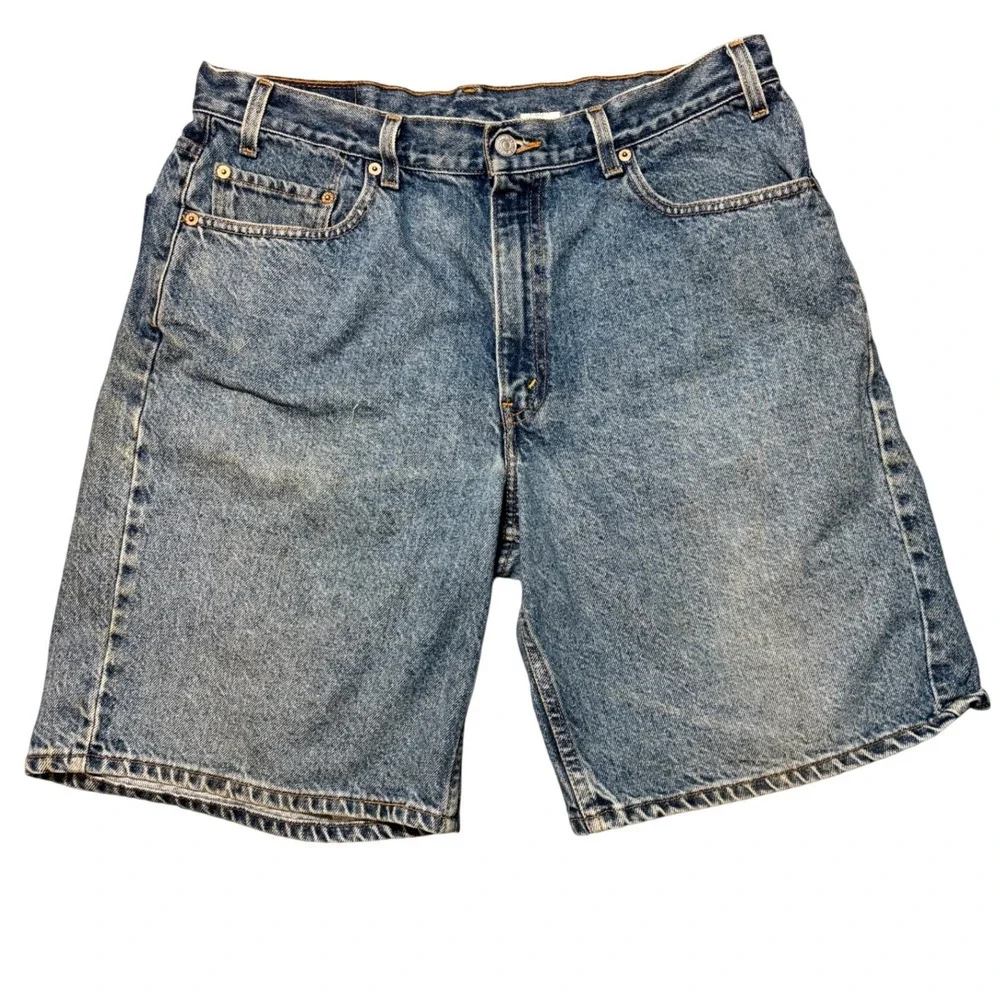 Levi's 550 Denim Shorts Jorts Mens 36‎ Blue  Vintage Relaxed Fit Y2K Medium Wash